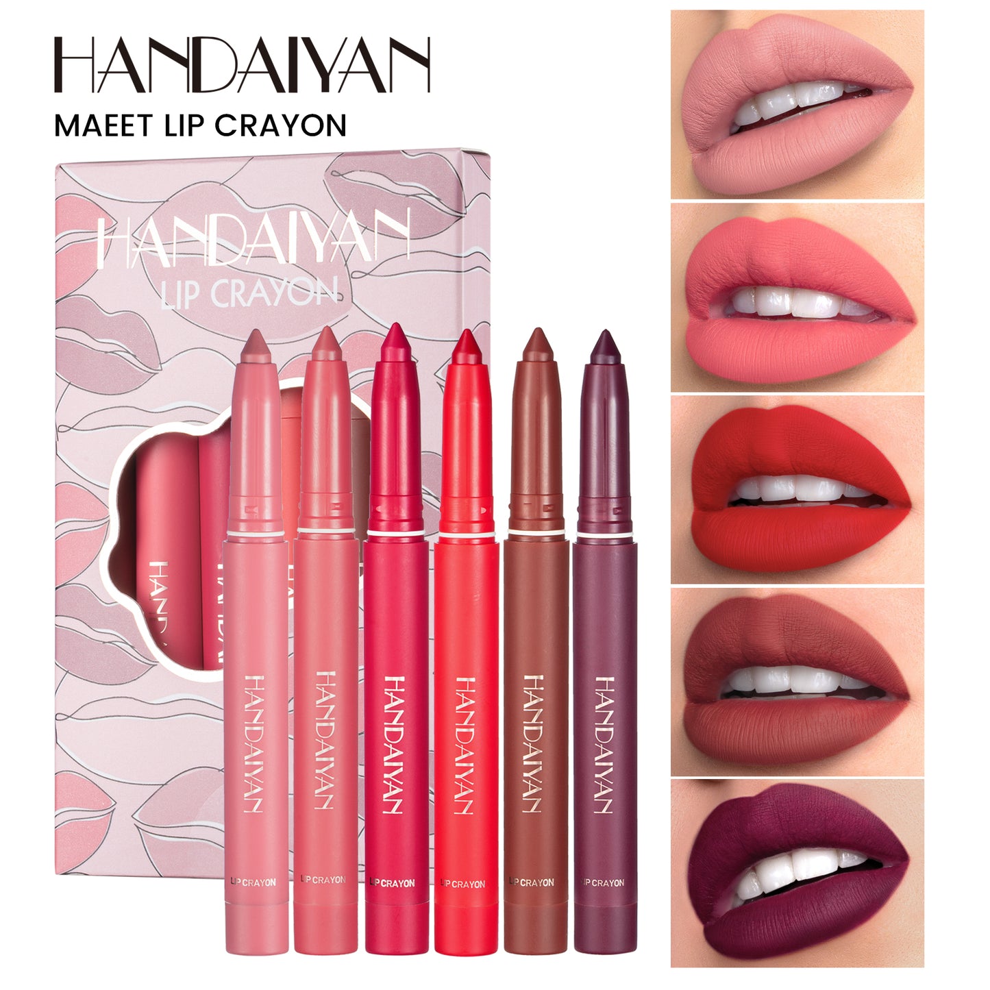 Handaiyan Lip Crayon – قلم روج كريمي مات سهل الاستخدام